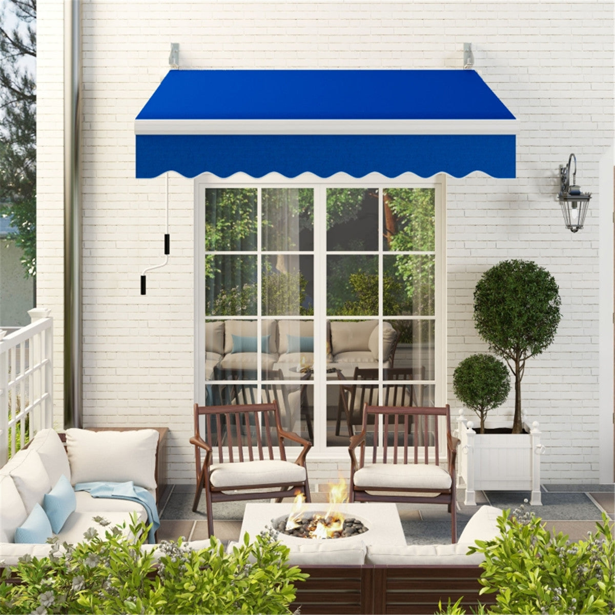 Patio Retractable Awning -AS ( Amazon Shipping)(Prohibited by WalMart)
