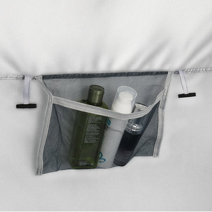 229*229*122cm Oxford Cloth Double Dressing Tent Blue/White