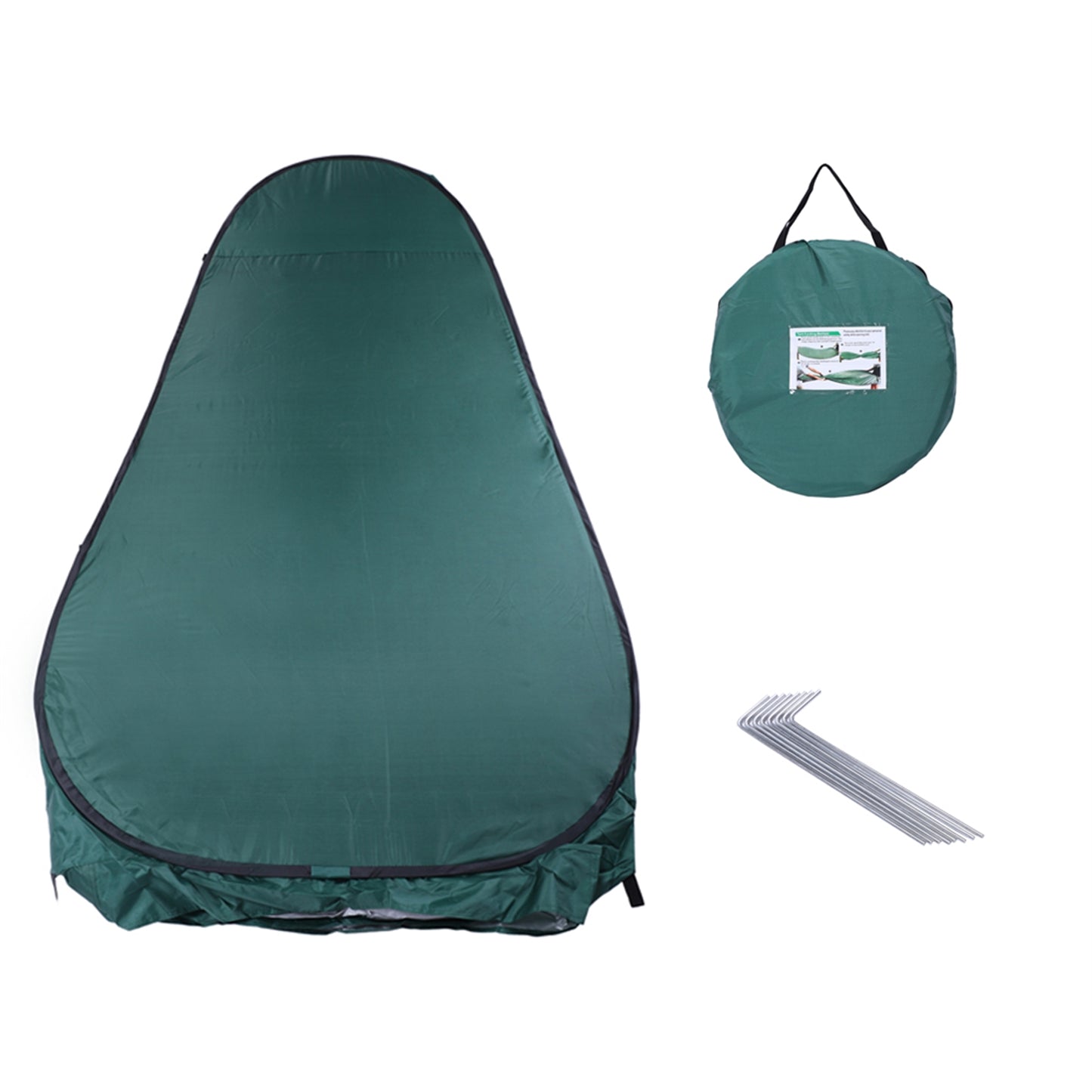 Portable Outdoor Pop-up Toilet Dressing Fitting Room Privacy Shelter Tent Army Green