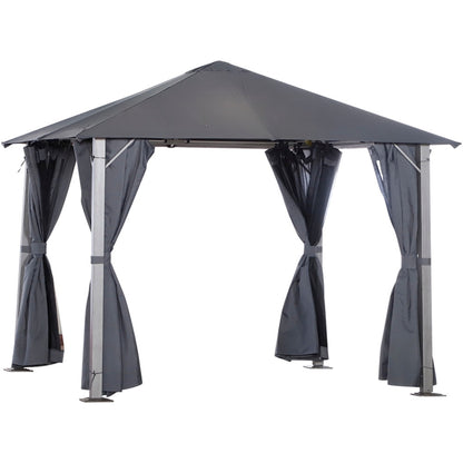 10ft x 10ft Patio Gazebo-Dark Gray-AS ( Amazon Shipping)（Prohibited by WalMart）