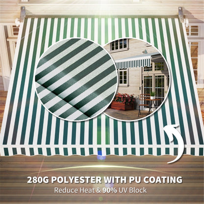 Patio Retractable Awning  -AS ( Amazon Shipping)（Prohibited by WalMart）