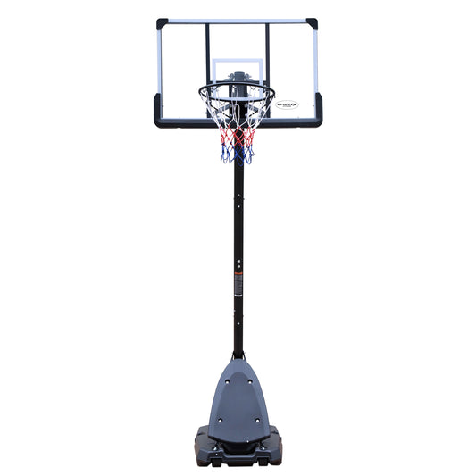 Height Adjustable 6 to 10ft Basketball Hoop 44 Inch Backboard Portable Basketball Goal System with Stable Base and Wheels, use for Outdoor